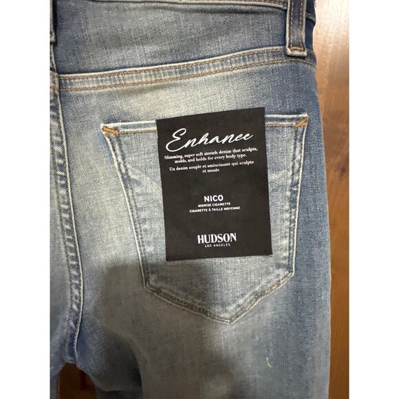 Hudson Jeans Enhance Nico Midrise taper leg, 90’s, Grunge, Beach, NWT, size 26 - Picture 3 of 4
